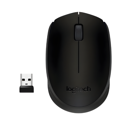 LOGITECH M171 WIRELESS MOUSE BLACK