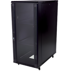 22U GLASS‑DOOR NETWORK CABINET